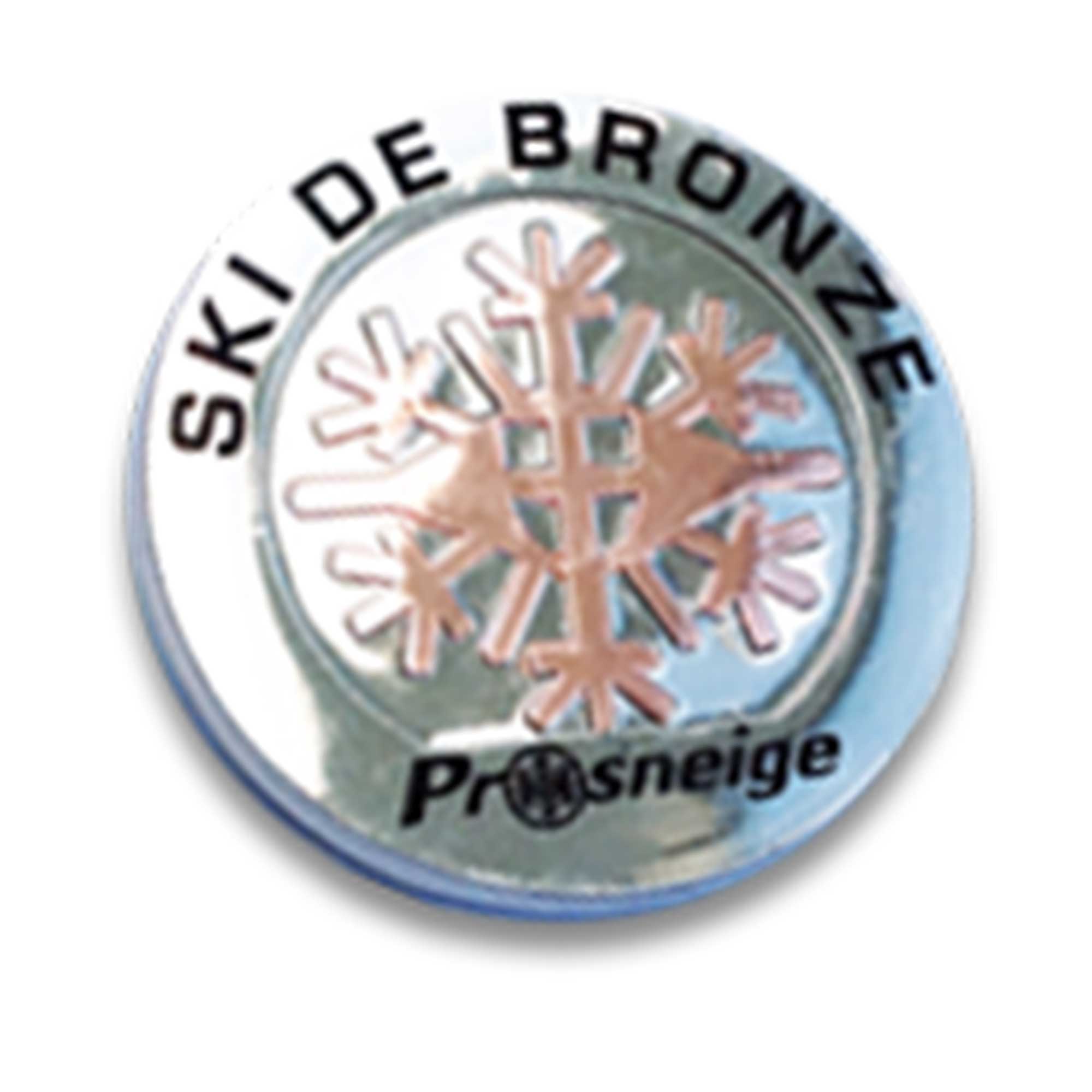 médaille cours de ski bronze