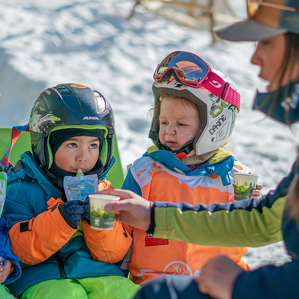 Cours de ski enfant - Pause Goûter - Prosneige