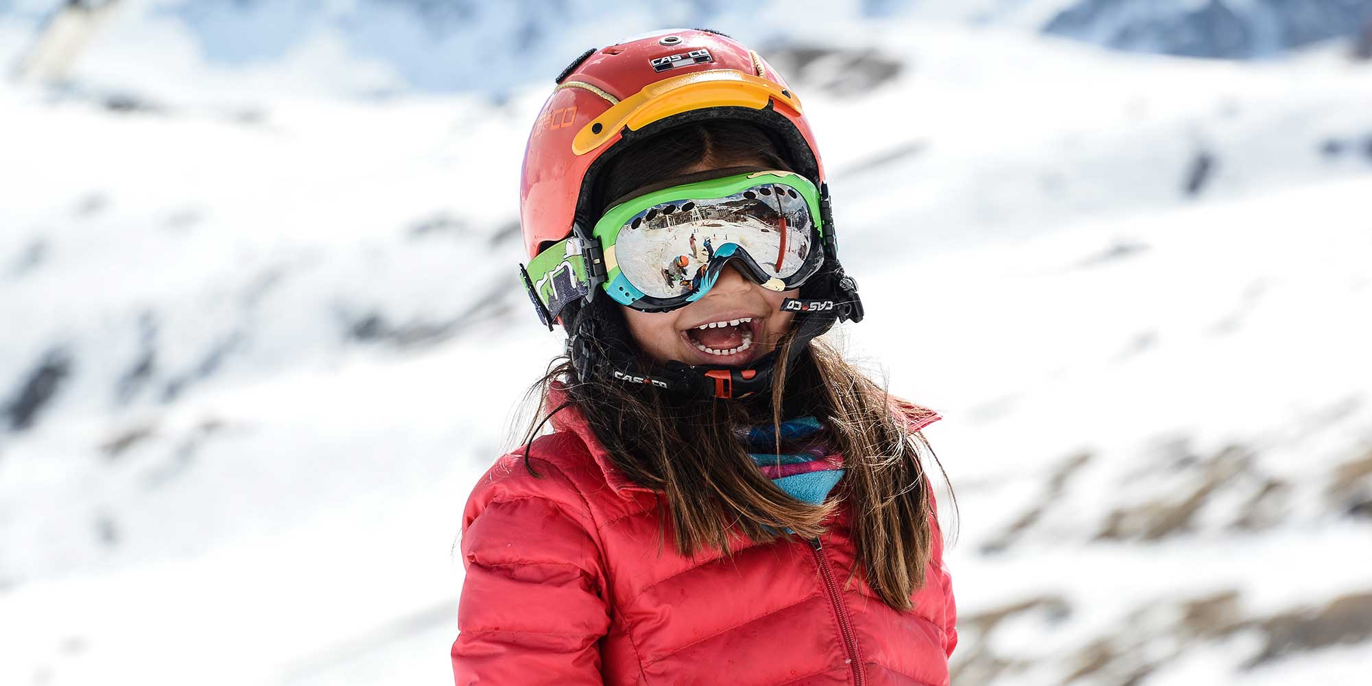 sourire ski cours enfant